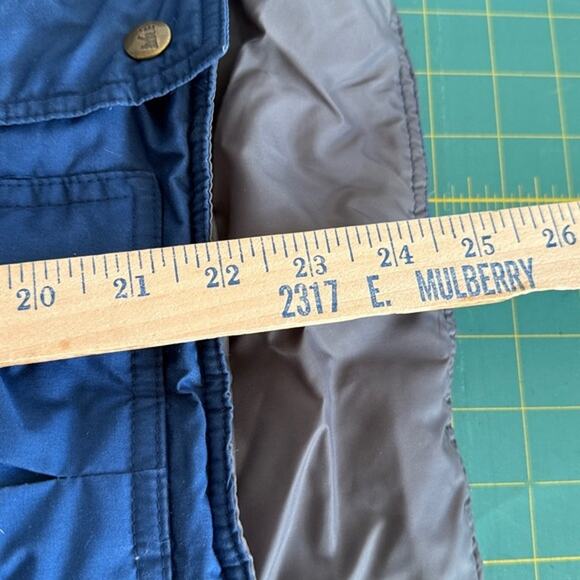 Men's Vintage REI Goose Down Zip Puffer Vest Sz S Navy Blue Outdoor Gorpcore - Picture 7 of 7